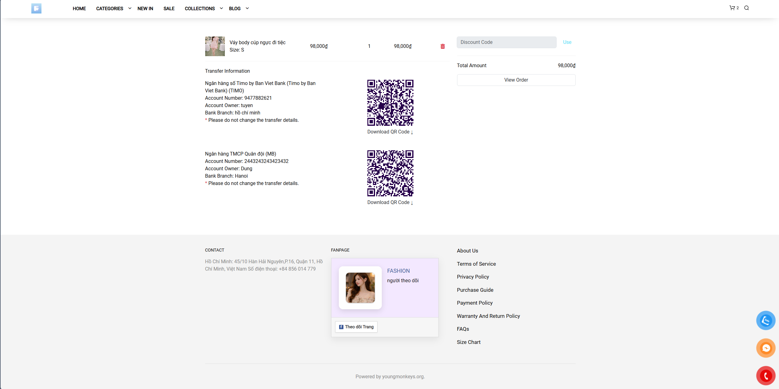 Bước 4 - Thanh toán đơn hàng